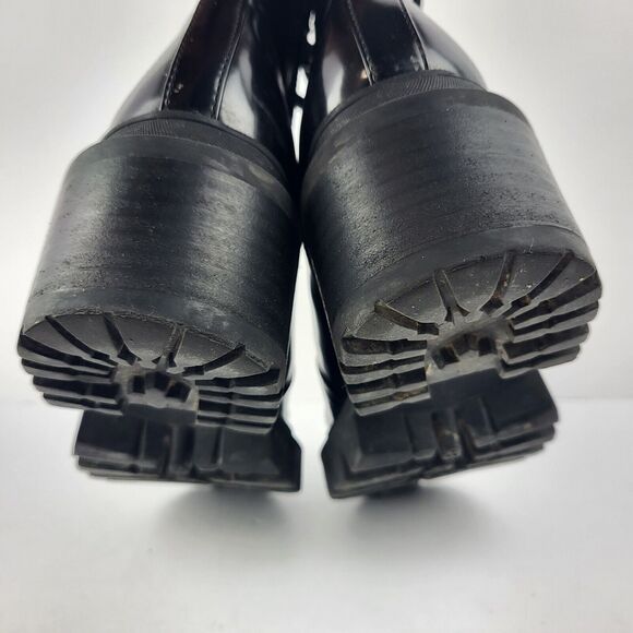 Jeffrey Campbell Marbel Faux Patent Leather Chunky Platform Combat Boot - Picture 14 of 16